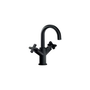 LR116218/2BM MONOFORO LAVABO CON SCARICO PUSH NERO OPACO NOBILI - immagine 1