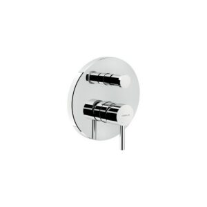 LV00100/ECR RUBINETTO MONOCOMANDO DOCCIA INCASSO CONDEVIAZIONE PIASTRA ABS PARTE ESTERNA CROMO NOBILI - immagine 1