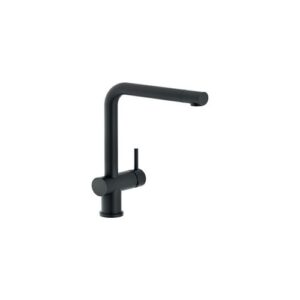 LV00113BM RUBINETTO MONOCOMANDO LAVELLO CON BOCCHETTA GIREVOLE DIAM. 28 LIVE NERO OPACO NOBILI - immagine 1