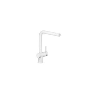 LV00113WM RUBINETTO MONOCOMANDO LAVELLO CON BOCCHETTA GIREVOLE DIAM. 28 LIVE BIANCO OPA NOBILI - immagine 1