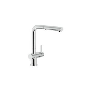 LV00117/2CR RUBINETTO MONOCOMANDO LAVELLO DOCCIA ESTRAIBILE CON DOCCIA 2 GETTI LIVE CROMO NOBILI - immagine 1