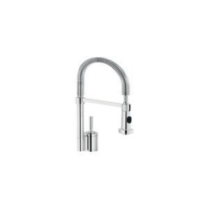 OZ45300/3CR RUBINETTO MISCELATORE LAVELLO DOCCIA 2 GETTI PULL DOWN BILLY RITORNO AUTOM. CROMO NOBILI - immagine 1