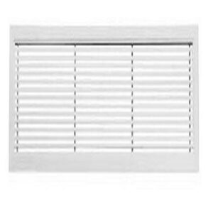 PWC100011 BOCCHETTA LINEARE IN ALLUMINIO VERNICIATO BIANCO CON CORNICE 300x200 TECNOSYSTEMI - immagine 1