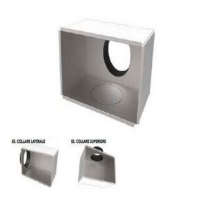 PWD100008 PLENUM COIBENTATO CON 3 INGRESSI PREDISPOSTI PER COLLARINI MOD. B2 TECNOSYSTEMI