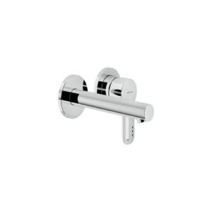 RD00199CR RUBINETTO MONOCOMANDO LAVABO INCASSO A PARETE CON ROSONI BOCCA 150MM NEW ROAD CROMO NOBILI - immagine 1