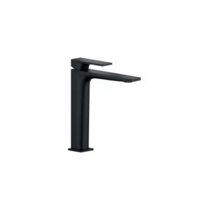 SE124128/2BM RUBINETTO MONOCOMANDO LAVABO BACINELLA SCARICO AUTOM. PUSH 1"1/4 SEVEN NERO OPACO NOBILI - immagine 1