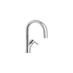 SI98127CR RUBINETTO MISCELATORE MONOFORO LAVELLO PULL DOWN 2 GETTI SOFI' CROMO NOBILI - immagine 1