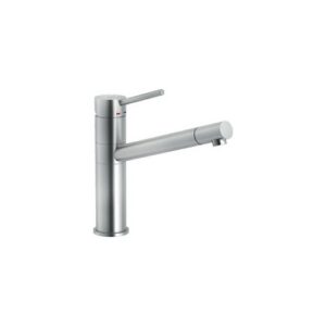 SN00713IX RUBINETTO MISCELATORE LAVELLO CANNA GIREVOLE Ø42,5 SNOW INOX NOBILI