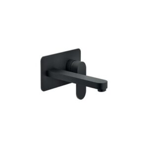 UP94198/1BM RUBINETTO MISCELATORE LAVABO INCASSO A PARETE BOCCA 200 MM UP NERO OPACO (VEL NOBILI - immagine 1