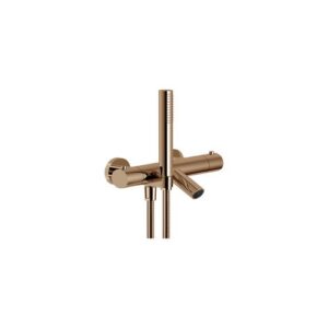 VE125010/2RCP RUBINETTO MISCELATORE TERMOSTATICO VASCA ESTERNO CON GANCIO FLEX E DOCCIA RED CANYON NOBILI