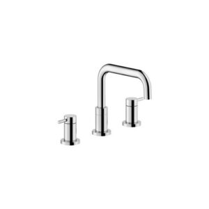 VE125211/2CR RUBINETTO MISCELATORE LAVABO TRE FORI CON SCARICO PUSH CROMO NOBILI