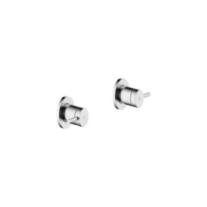 VEK125208IX KIT COPPIA RUBINETTI D'ARRESTO AD INCASSO DA G 1/2" INOX NOBILI