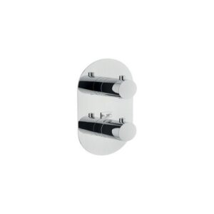 WE00102/TCR KIT PARTI ESTERNE MANIGLIA TONDA A 2 VIE CROMO NOBILI