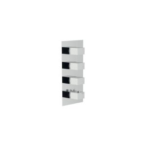 WE00103/QCR KIT PARTI ESTERNE MANIGLIA QUADRA A 3 VIE CROMO NOBILI