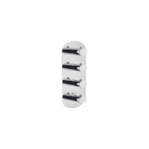 WE00104/TCR KIT PARTI ESTERNE MANIGLIA TONDA A 4 VIE CROMO NOBILI