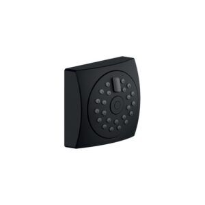 WE00139/82BM SOFFIONE GETTI LATERALI BODY-JET ESTERNO CON ROSONE NERO OPACONOBILI - immagine 1