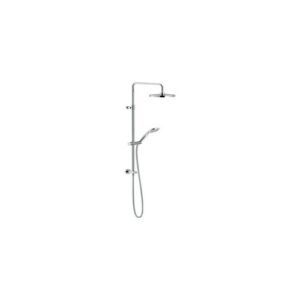 WE00141/40CR COLONNA DOCCIA CON PRESA ACQUA RAMPA TELESCOPICA SOFFIONE-DOCCETTA CROMO NOBILI