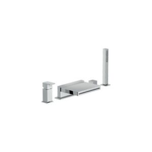 WEBK110/9QCR KIT RUBINETTO MONOCOMANDO BORDO VASCA CROMO NOBILI