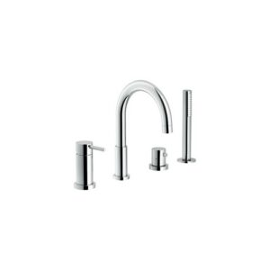 WEBK110/9TCR KIT RUBINETTO MONOCOMANDO BORDO VASCA CROMO NOBILI