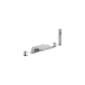 WEBK204/LPCR KIT BATTERIA 5 FORI BORDO VASCA LOOP CROMO NOBILI