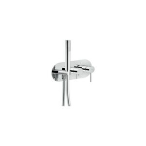 WESK100/VECR RUBINETTO MONOCOMANDO DOCCIA INCASSO A 2 VIE CON PIASTRA VERSIONE TONDA CROMO NOBILI