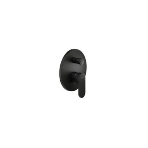 YO126100/EBM RUBINETTO MONOCOMANDO DOCCIA INCASSO CONDEVIAZIONE YOYO PARTE ESTERNA NERO OPACO NOBILI