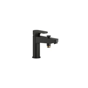YO126118/10BM RUBINETTO MONOCOMANDO LAVABO BORDO VASCA CON DEVIAZIONE SENZA SCARICO NERO OPACO NOBILI