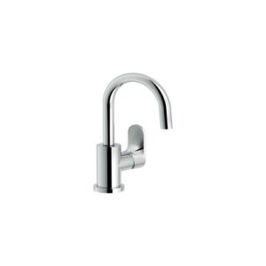 YO126338/2CR RUBINETTO MONOCOMANDO LAVABO CON SCARICO AUTOMATICO CANNA GIREVOLE YOYO CROMO NOBILI