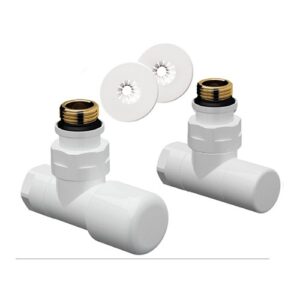 0158 12BL Kit topfar a squadra bianco-lucido 1/2" FAR