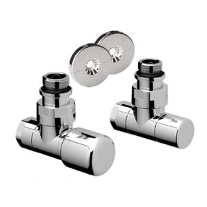 0158 12CL Kit topfar a squadra cromato-lucido 1/2" FAR
