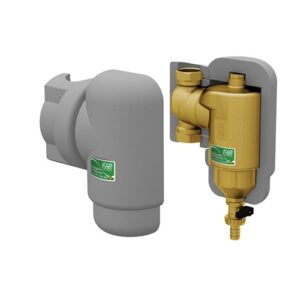 2208 112 Defangatore verticale 1'1/2 f con guscio di coibentazione FAR