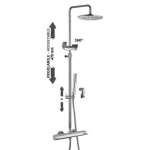ZCOL599CR Colonna doccia regolabile New Mini Master PAFFONI