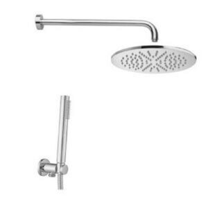 ZKIT074CRAG Kit doccia Tondo: soffione+braccio+set incasso PAFFONI