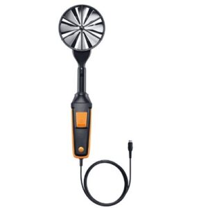 0635 9372 Sonda a elica ultra-precisa Ø 100 mm con sensore di temperatura e cavo TESTO