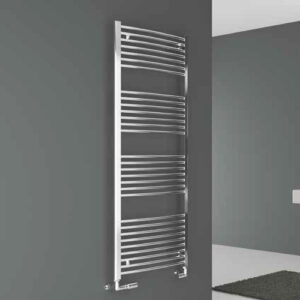3551646101272 Termoarredo Scaldasalviette LISA 22 CURVO CROMATO Interasse 50 mm 1385X600 CORDIVARI - immagine 1
