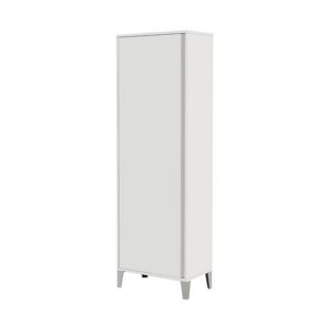 527043 Colonna armadio portascopa 60x35x170cm laccato bianco mondo FERIDRAS