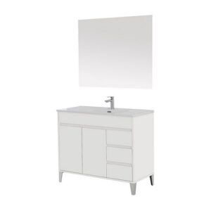 606003 Composizione bagno 100cm laccato bianco Mondo 2.0 FERIDRAS