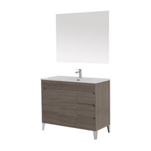 606033 Composizione bagno 100cm rovere scuro Mondo 2.0 FERIDRAS