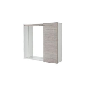 606103 Specchiera 1 anta 67x16x60,5 cm rovere chiaro Mondo FERIDRAS