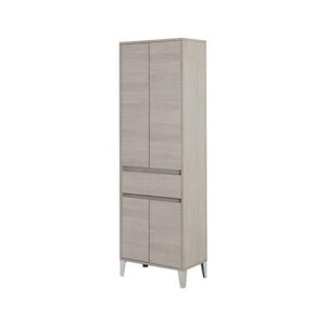 606112 Colonna doppia portasciugamani 60cm rovere chiaro Mondo FERIDRAS