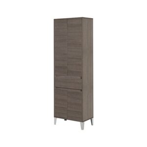 606113 Colonna doppia portasciugamani 60cm rovere scuro Mondo FERIDRAS