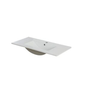 606126 Lavabo consolle in ceramica a filo L 90 x H 17 x P 47 FERIDRAS