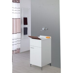 799038 Lavatoio in nobilitato melaminico bianco lucido 45cm  FERIDRAS - immagine 1