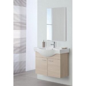 799046 Composizione bagno 82,5cm sospeso 2 ante larice Stella FERIDRAS