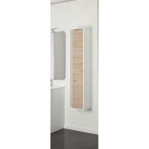 801019 Pensile 1 anta bianco-rovere L 30 x H 150 x P 24 Fabula  FERIDRAS