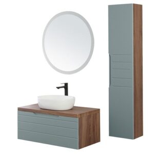 806004 Composizione bagno 90cm Amalafi verde salvia FERIDRAS