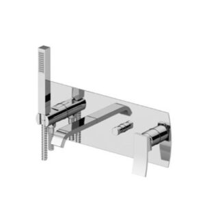 8805-88C0 Miscelatore incasso vasca 2 vie con deviatore e scatola ispezionabile ELY GATTONI - immagine 1