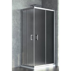 892132 Box doccia per piatto 80x80x185cm stampato c linea Ego 2.0 FERIDRAS
