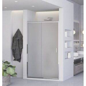 892631 Porta doccia scorrevole 140x195 vetro stampato profilo cromo T-special FERIDRAS