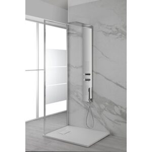 980005 Colonna top slim con 3 funzioni cromo FERIDRAS